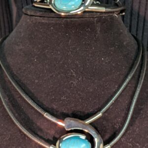 Parure turquoise moderne