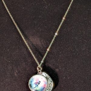 Collier lune fée enchantée