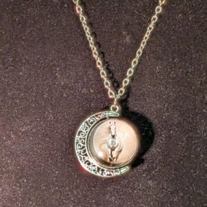 Collier lune cheval blanc