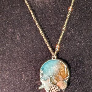 Collier océan coquillage naturel