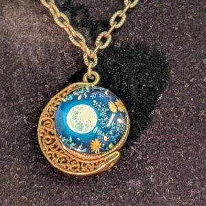 Collier clair de lune floral