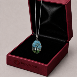 Pendentif Arbre Bleu